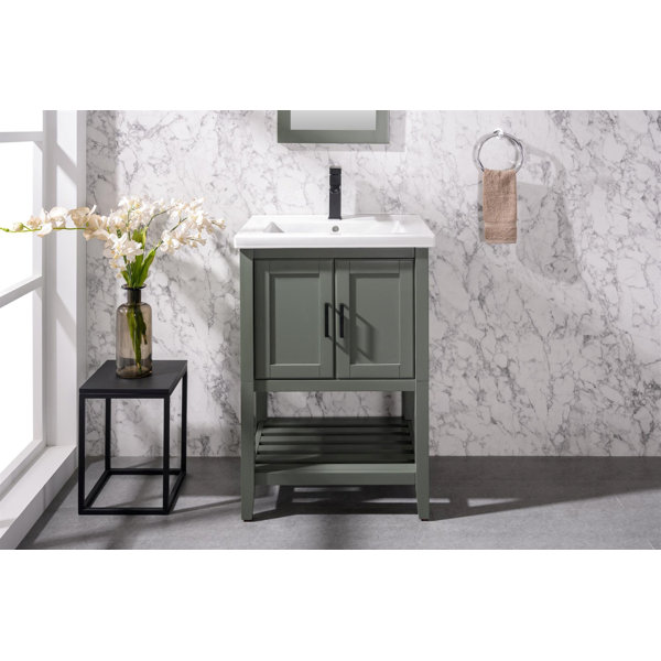 Breakwater Bay Maloy 24'' Freestanding Single Bathroom Vanity with